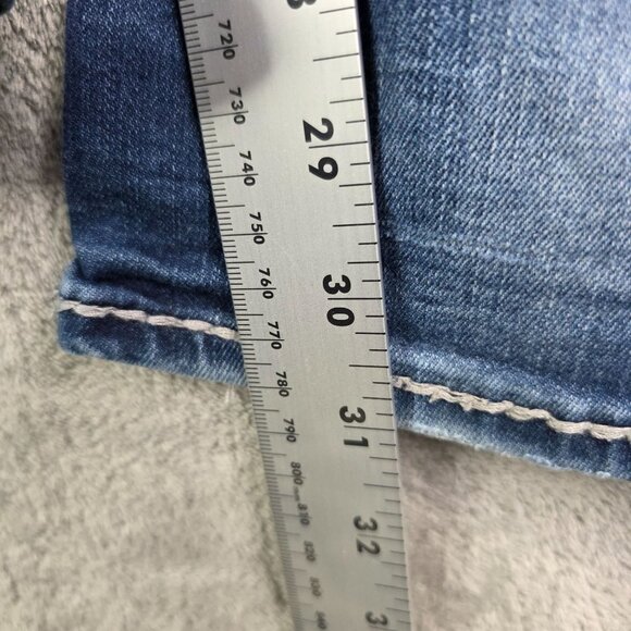 Womens Rock Revival Victoria Easy Bootcut Blue Denim Jeans Mid Rise Size 27 - Picture 11 of 13